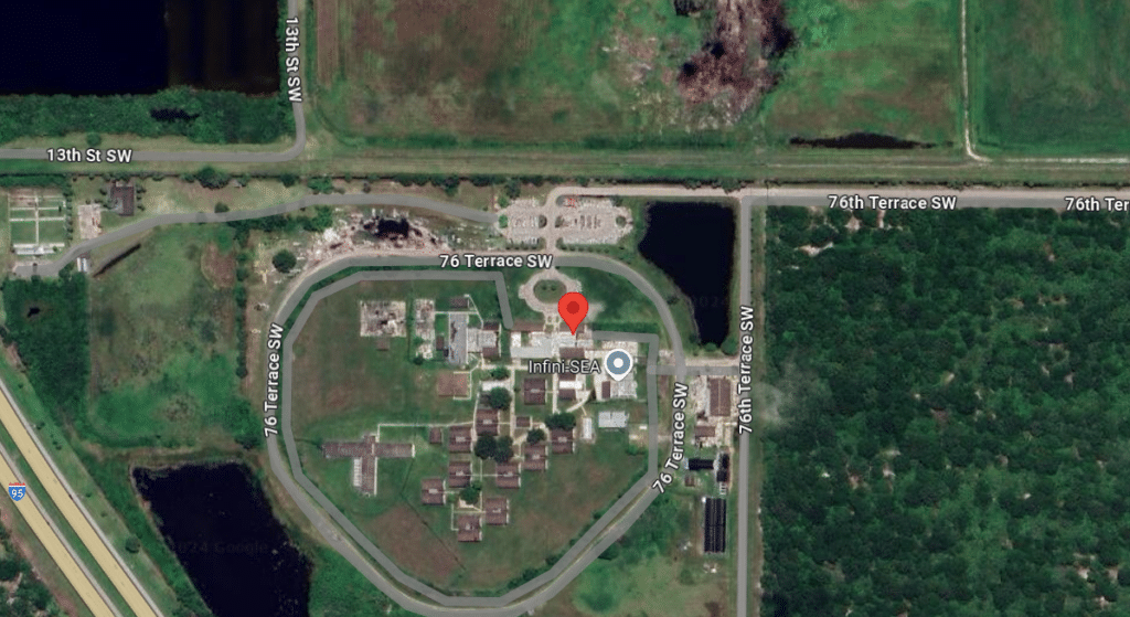 Indian River Correctional Institution exterior in Vero Beach, Florida.